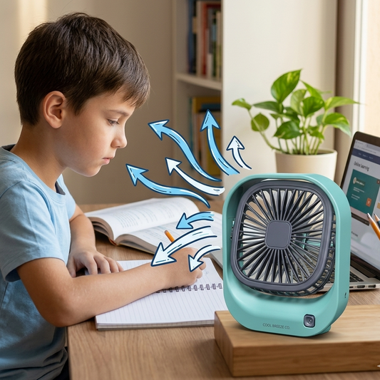 Chargeable Cool Breeze Desk Fan | For Offices And Study Tables