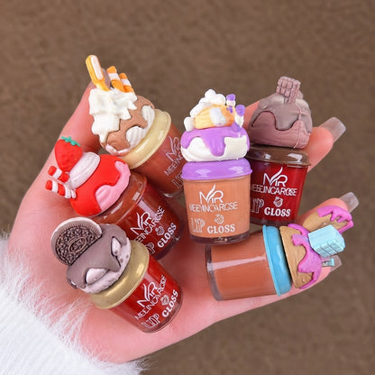 Dessert Cupcake and Ice cream Lip Gloss