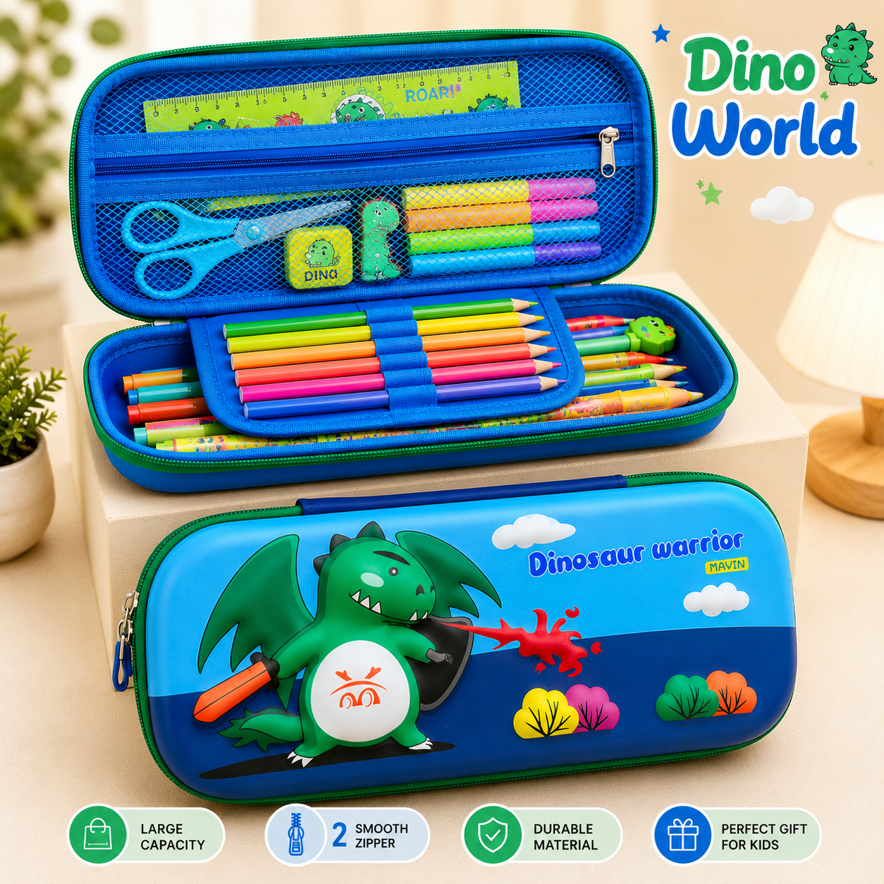 Dinosaur Hardcase Stationery Pencil Pouch
