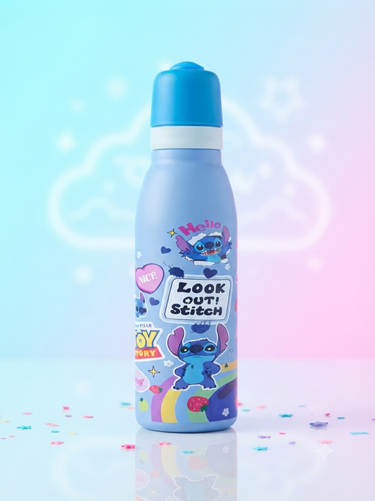 ​Disney Stitch-Themed Steel Water Bottle (530ml)
