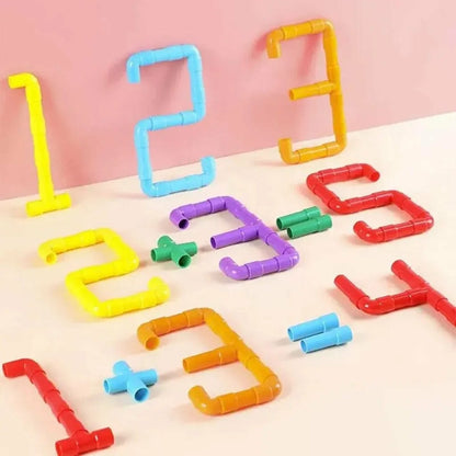 Kids Pipe Blocks | 42 Pcs | Stem Learning | Endless Shapes