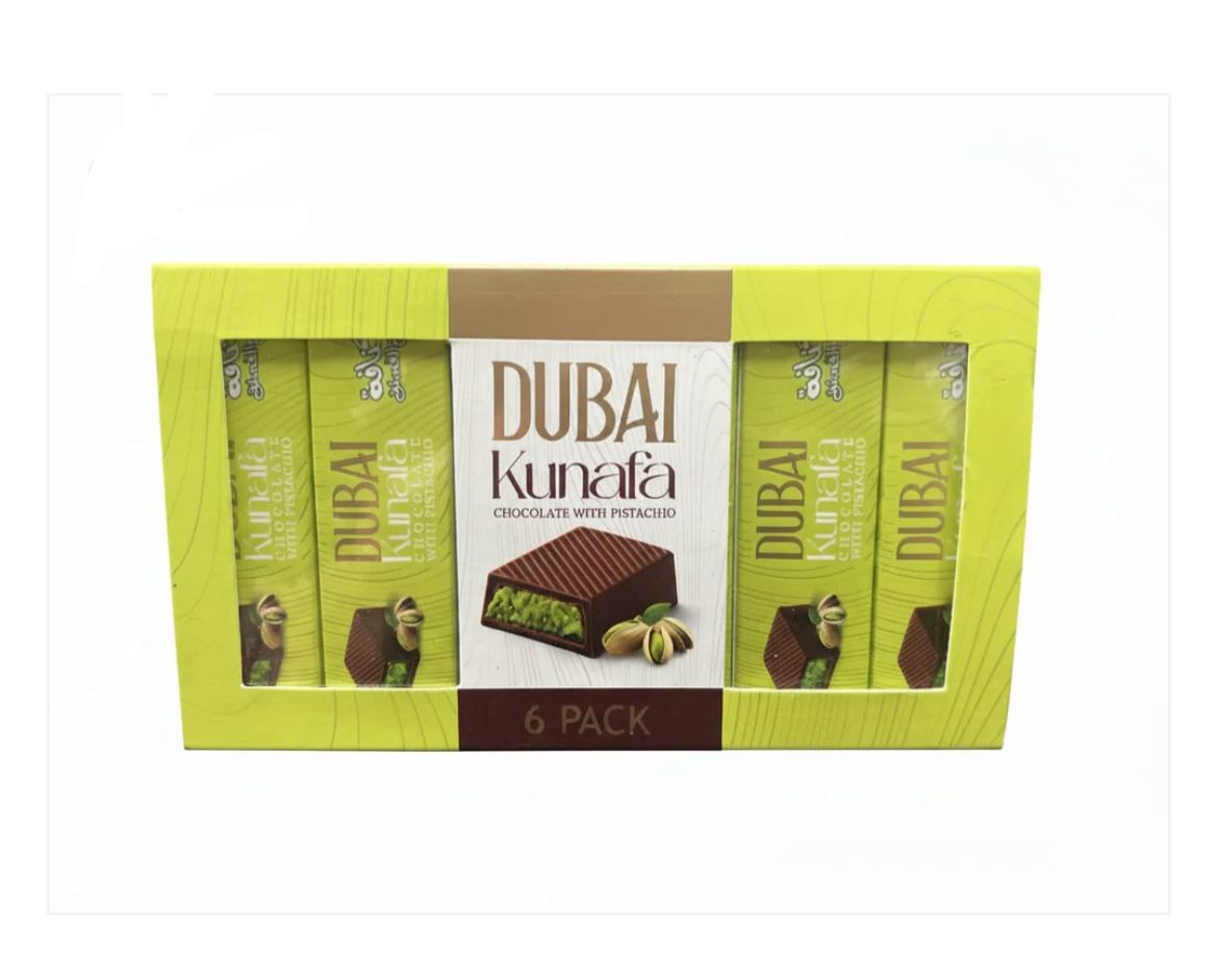 Dubai Kunafa Chocolate Gift Set | Pack Of 6