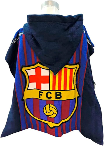 Kids FCBARCELONA Ponchu Bath Robe | Towel Material