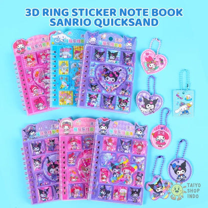 Sanrio Spiral Water Diary With Stickers | To Do List Planner | Notepad