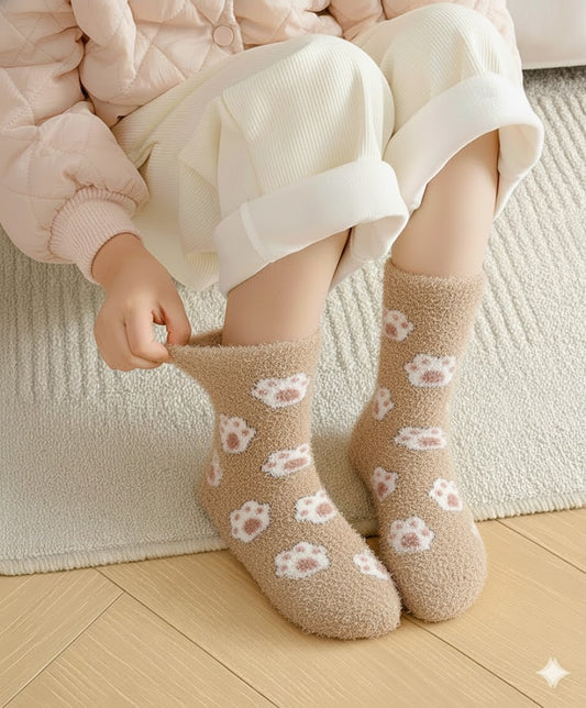 🐾 Paw-Hug Cozy Fur Velvet Sock🐾 | 6 to 20 Years