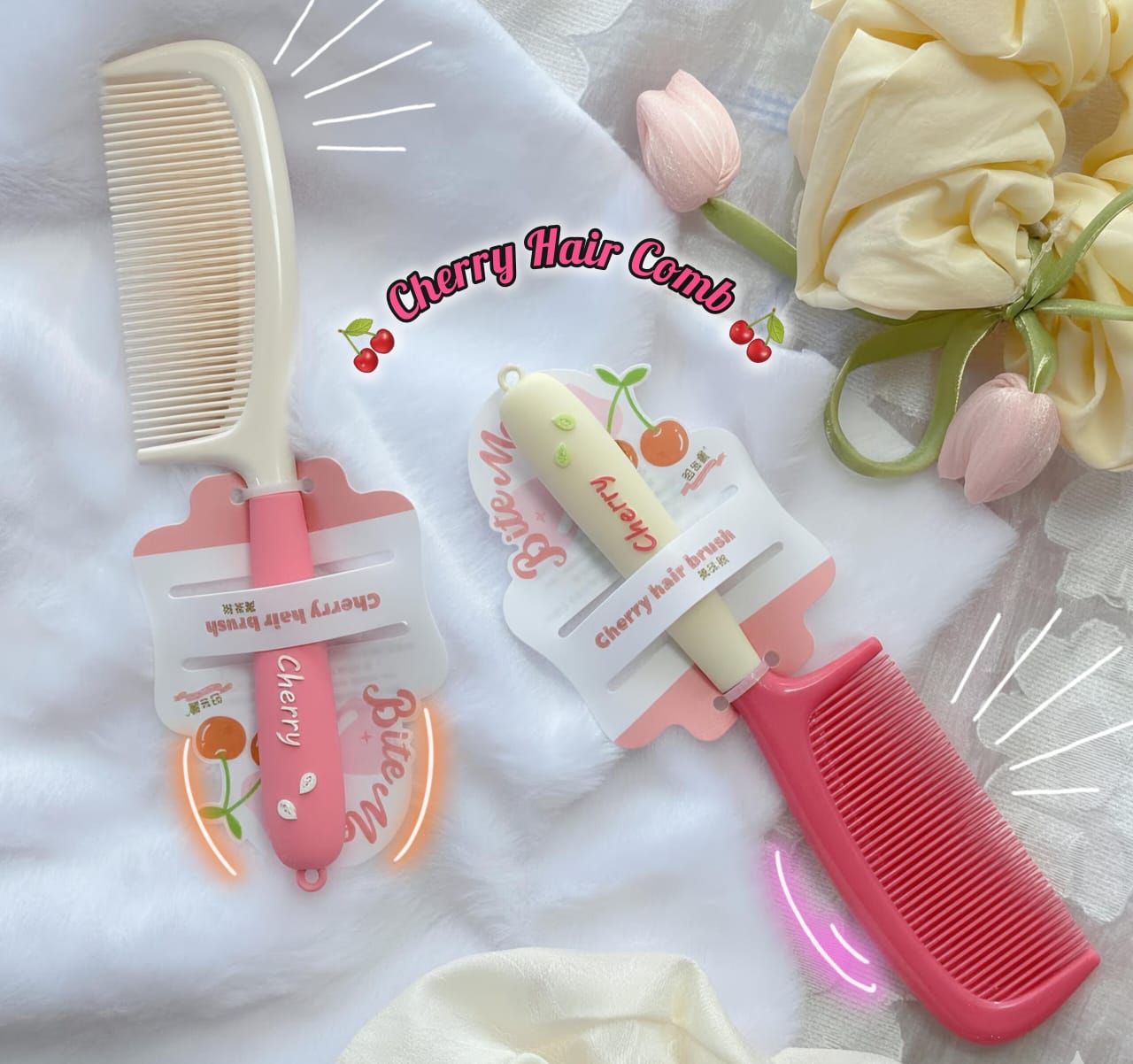 Cherry Hair Comb For Kids And Adults