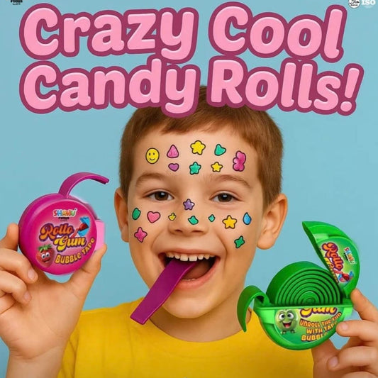 Candy Rolls Flavoured Bubble Gum