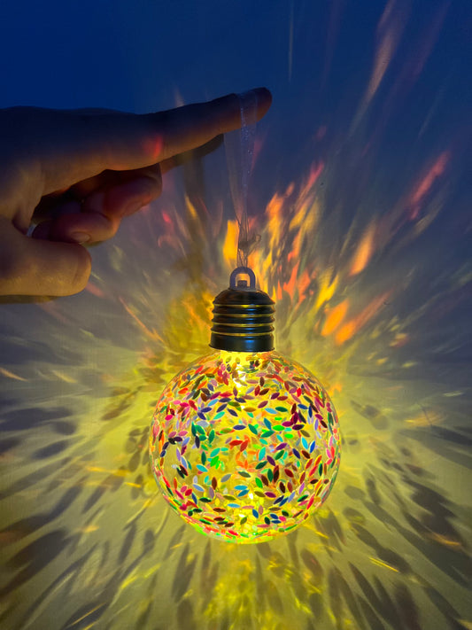 Confetti Filled Disco Led Light Bulb With Hanging