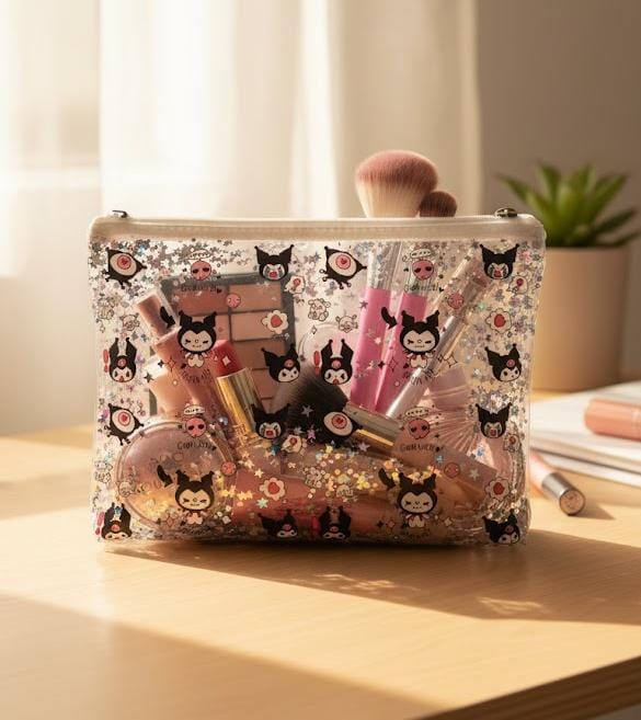 Kawaii 2 in 1 Confetti Filled Multipurpose Pouch