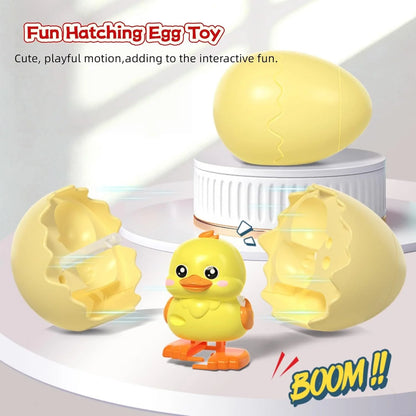 Wind Up Automatic Eggs Hatching Toy With Walking Chick and Dinosaur