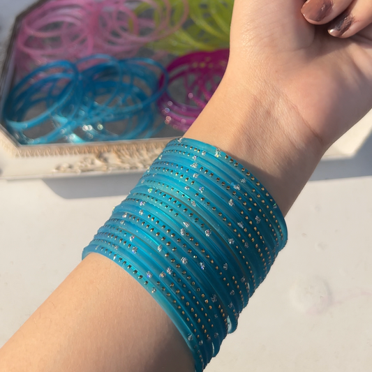 Neeli Viral Rain Drop Bangles