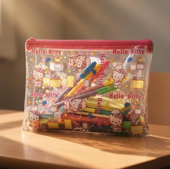 Kawaii 2 in 1 Confetti Filled Multipurpose Pouch