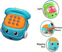 Musical Car Telephone With Pull Back