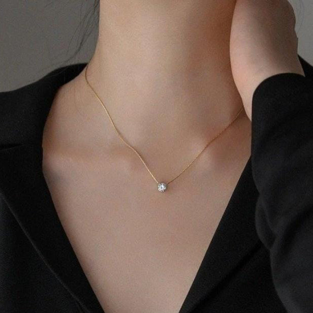 Stainless Steel Zircon Pendant