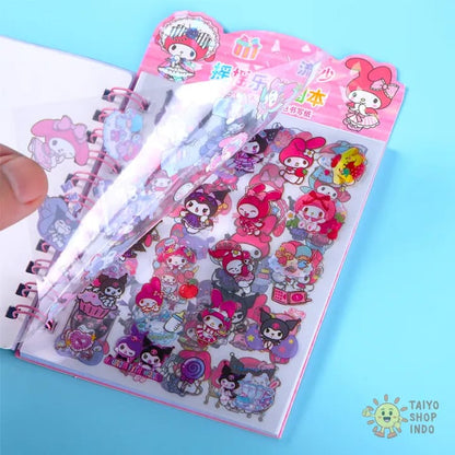 Sanrio Spiral Water Diary With Stickers | To Do List Planner | Notepad
