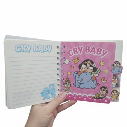 Cry Baby Notepad | Diary With Book Marks and Partitions