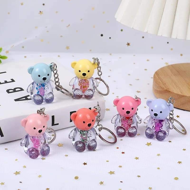 Teddy Bear Moisturizing Lip Gloss With Key Chain