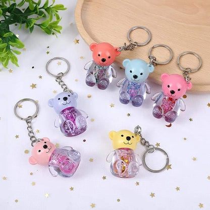 Teddy Bear Moisturizing Lip Gloss With Key Chain