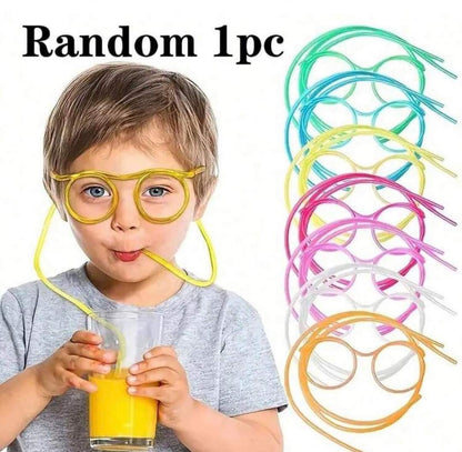 Funny Glasses Straw