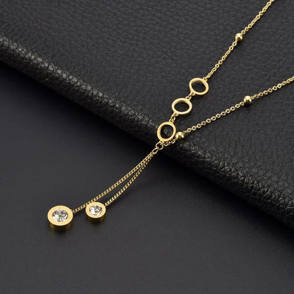 Statement Charms Stainless Steel Necklace