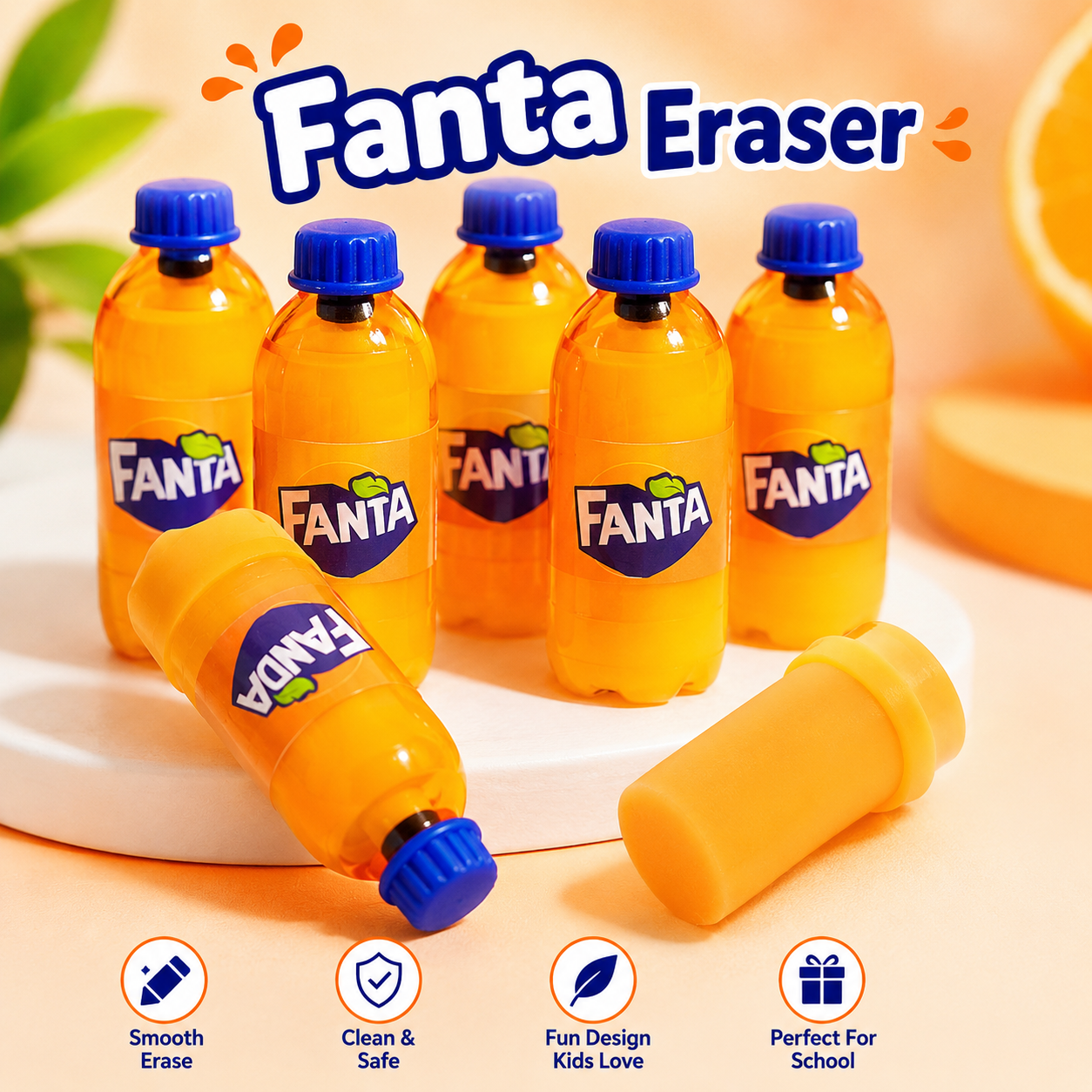 Fanta Water Pencil Eraser