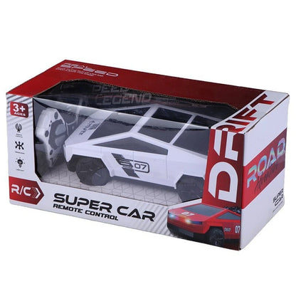 Futuristic RC Cybertruck Toy – Sleek Silver Finish
