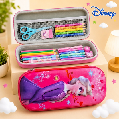 Frozen Elsa Hard Case 3D Stationery Organizer Pencil Pouch