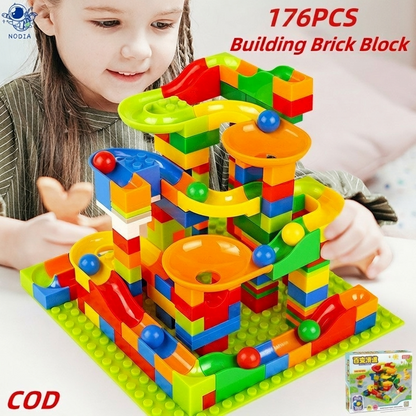 Marble Run Race Track 176 Pcs Building Blocks