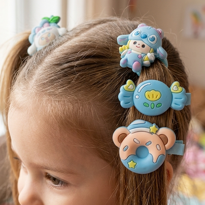kids Kawaii Hair Clips and Ponies