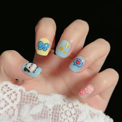 Kids 3D Nails With sticker Sheets