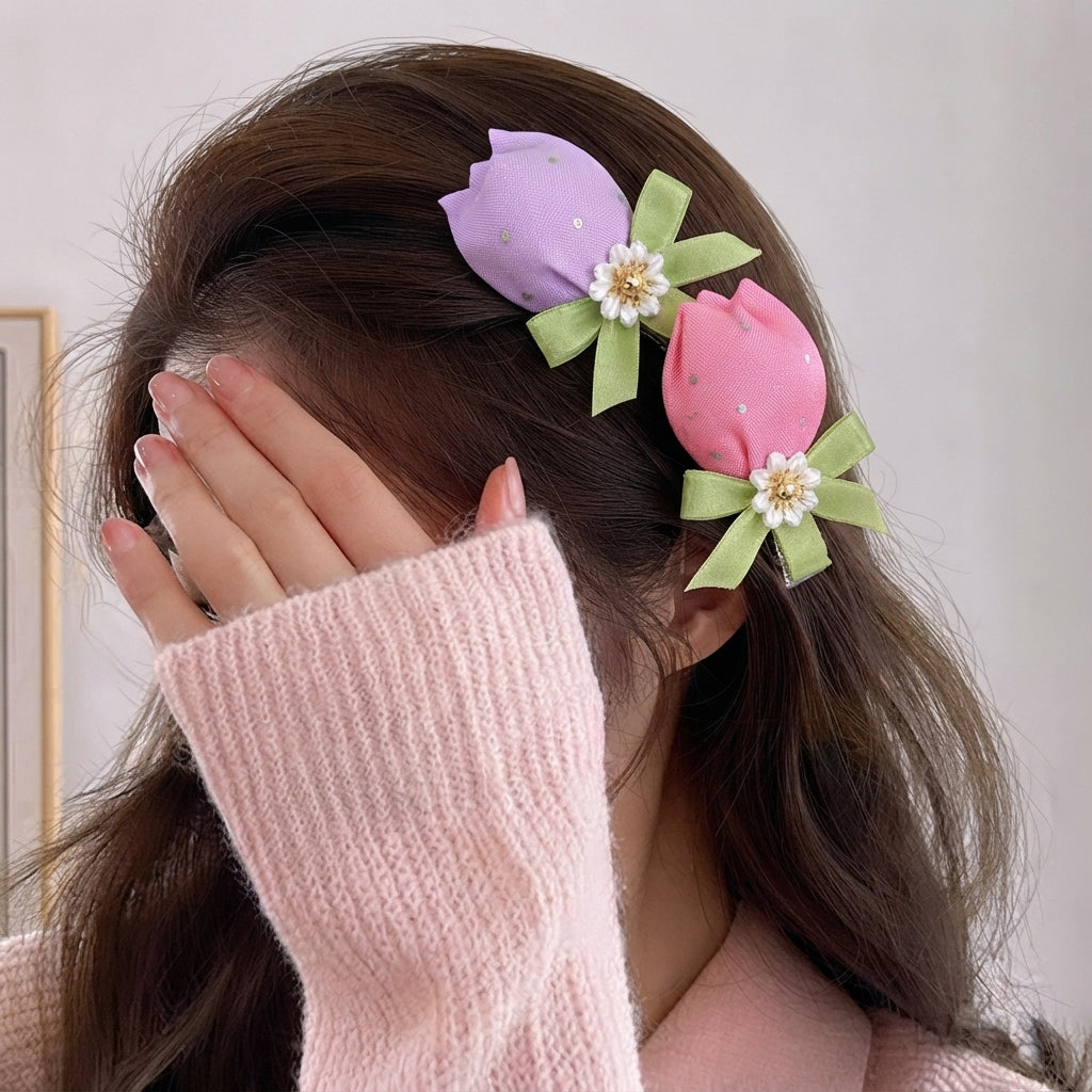 Pinteresty Tulip Hair Pins | Pack Of 2