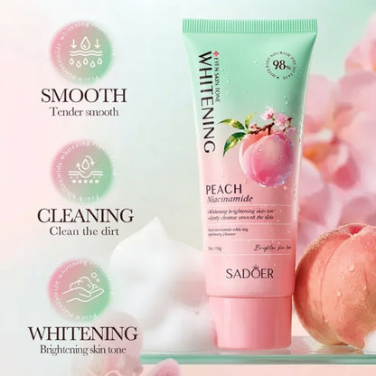 Peach Niacinamide Whitening & Hydrating Best Facewash Cleanser