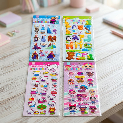 Disney Characters Frozen, Hello Kitty, Animals Stickers