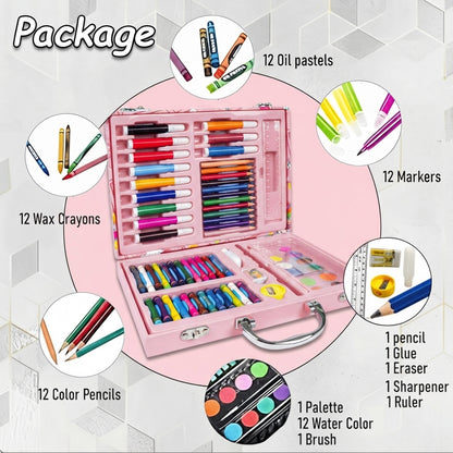 Unicorn Wooden Stationery Art Kit | 67 Pcs