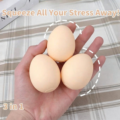 3 in 1 Eggs Squishy Net