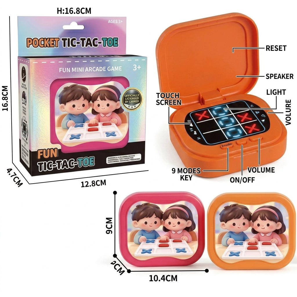 AI Electronic Touch Tic Tac Toe Game With Light & Sound