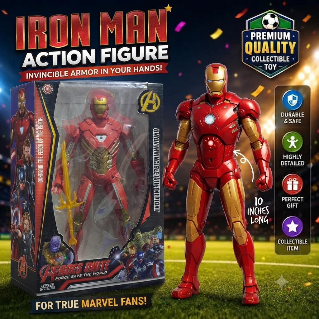 Premium Super Heroes Avengers Big Size Action Figures With Light | Spiderman Hulk Ironman