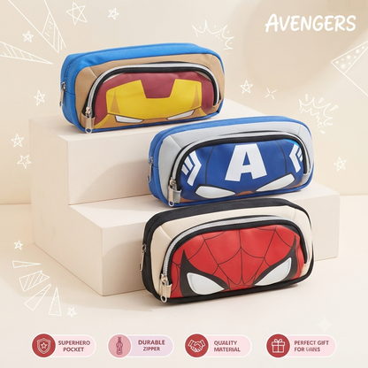 Avengers Double Zip Stationery Pencil Pouch