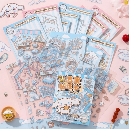 Sanrio 3D Scene Material Sticker Book With Tweezer