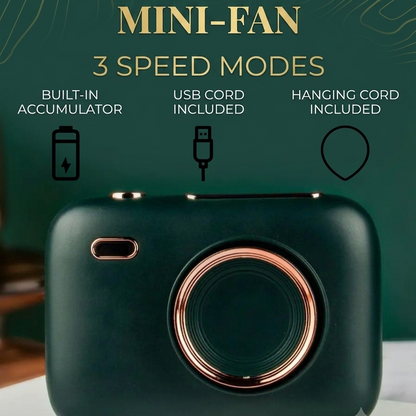 Camera Neck Fan 3 Speed Modes