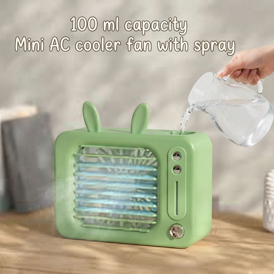 Mini Refrigeration Air-Conditioning AC Mist Spray Cooler Fan