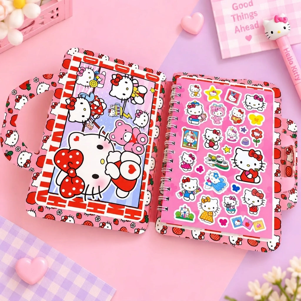 Hello Kitty Sticker and Colouring Book