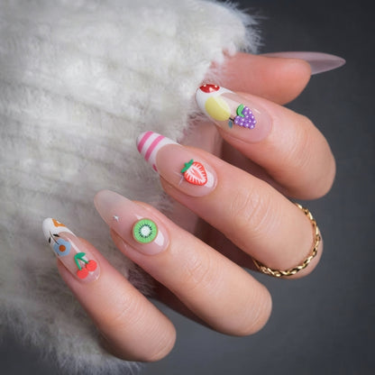 Fruits and Stars Bedazzling and Decorative Charms Kit For Slimes and Nail Art