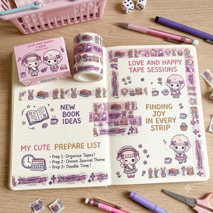Kawaii Magical Washi Tapes Pack of 4