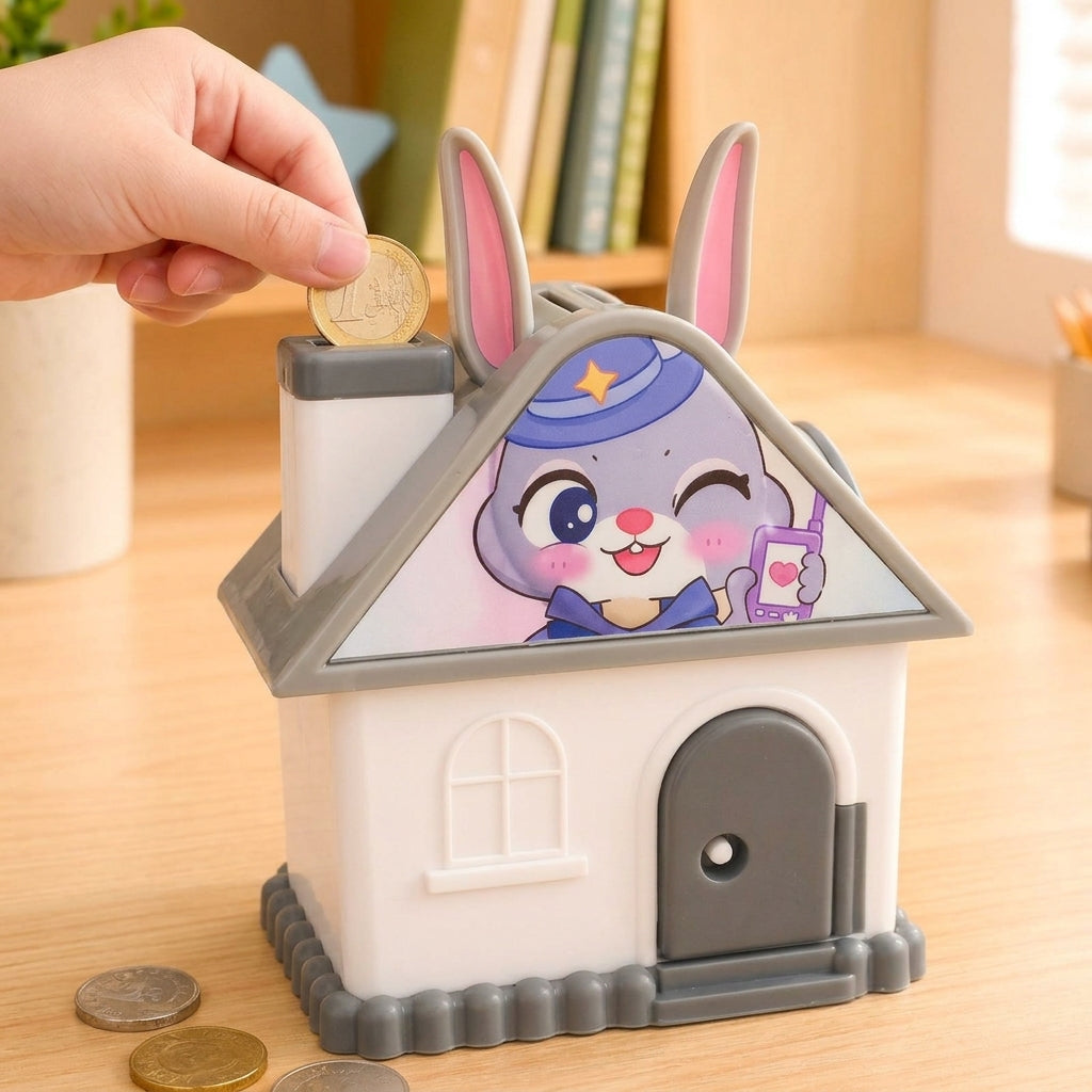 Zootopia Bunny House Money Piggy Bank Box