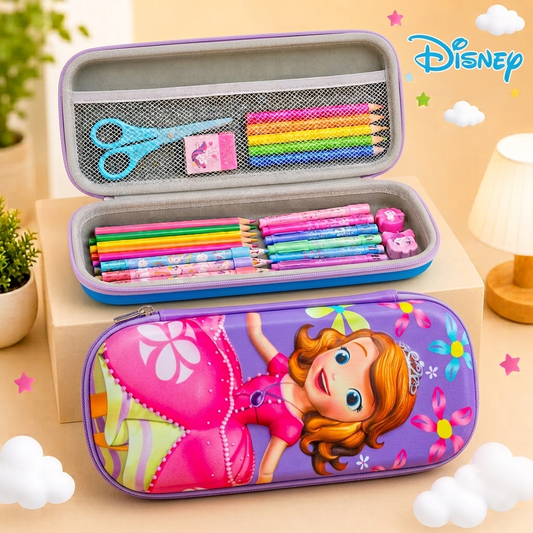 Sofia The First Hard Case 3D Stationery Organizer Pencil Pouch