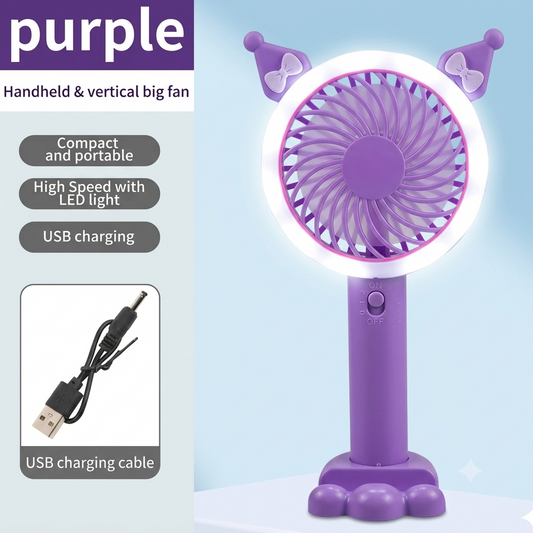 Kuromi Big Size Led Light Hand | Desk Fan