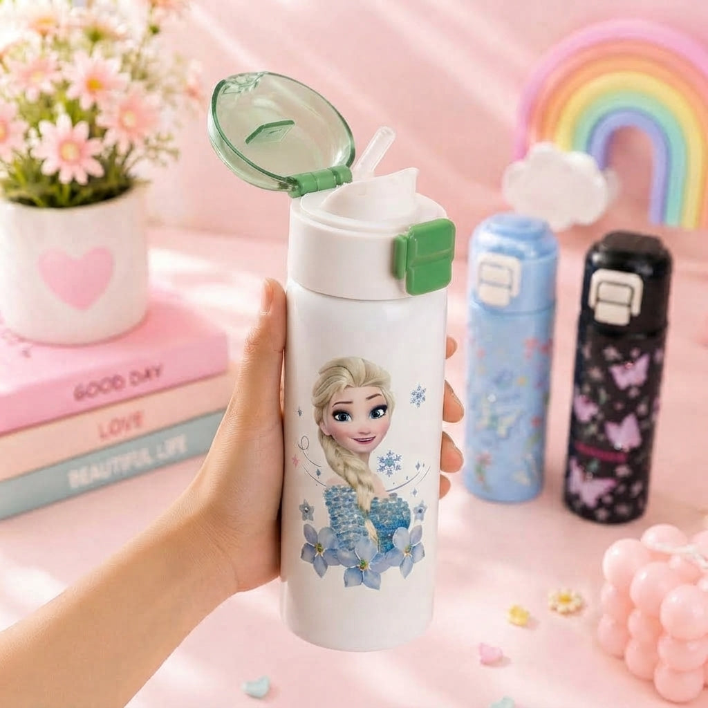 Frozen Elsa bedazzleStainless Steel water bottle