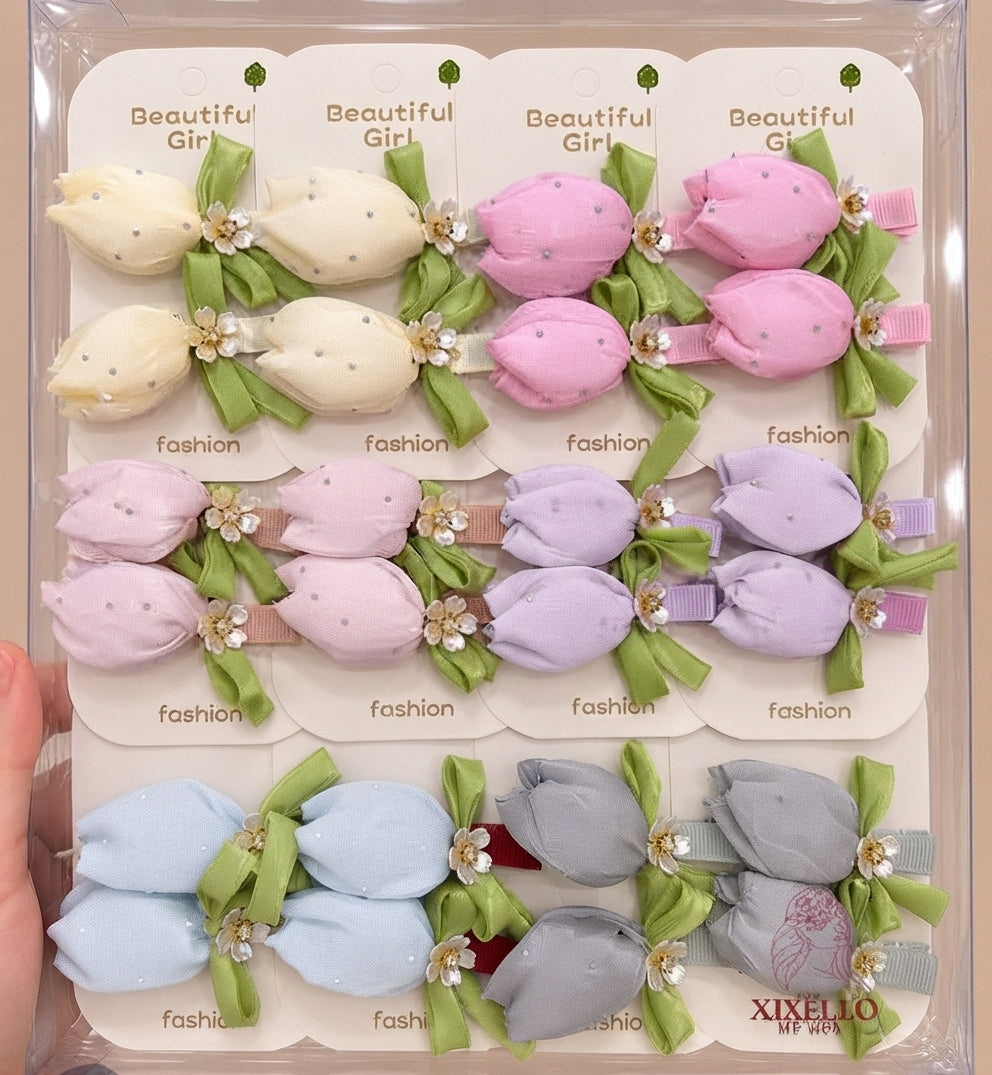 Pinteresty Tulip Hair Pins | Pack Of 2