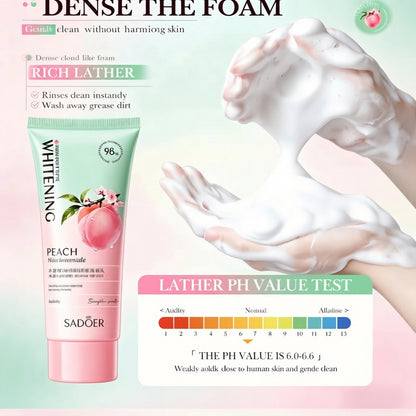 Peach Niacinamide Whitening & Hydrating Best Facewash Cleanser